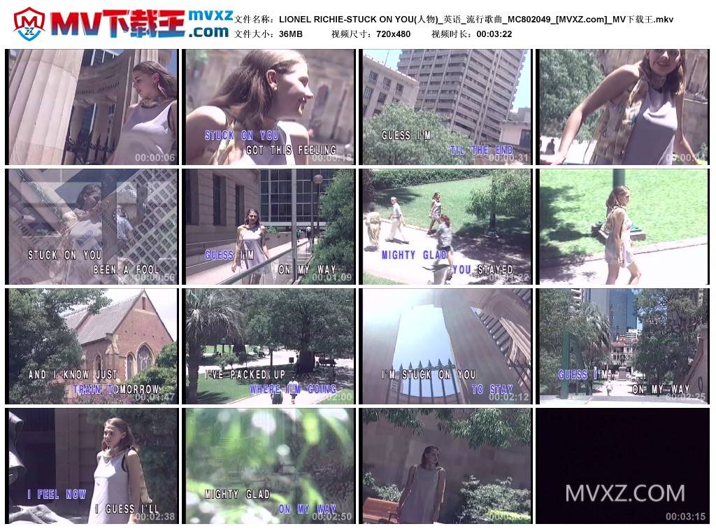 LIONEL RICHIE-STUCK ON YOU(人物)_英语_流行歌曲_MC802049